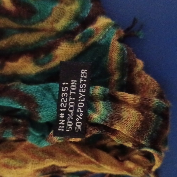 Long Beautiful Multi Color Scarf/Wrap - Picture 8 of 8